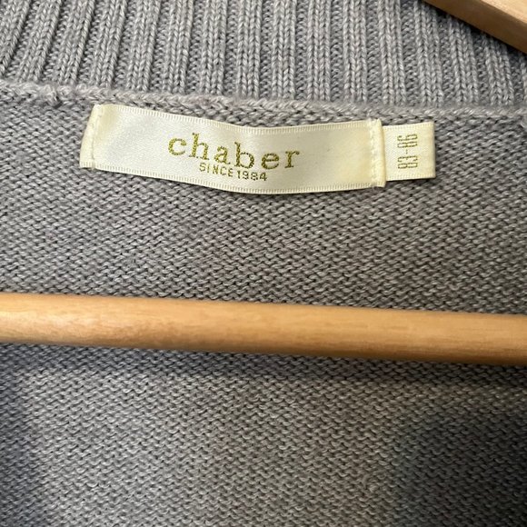 3 for $30 Vintage cropped knit cardigan with shawl collar grey size small - Picture 4 of 6